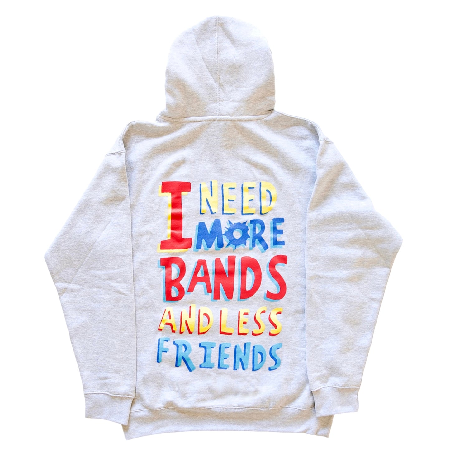 Heather Gray “I Need More Bands And Less Friends” Hoodie