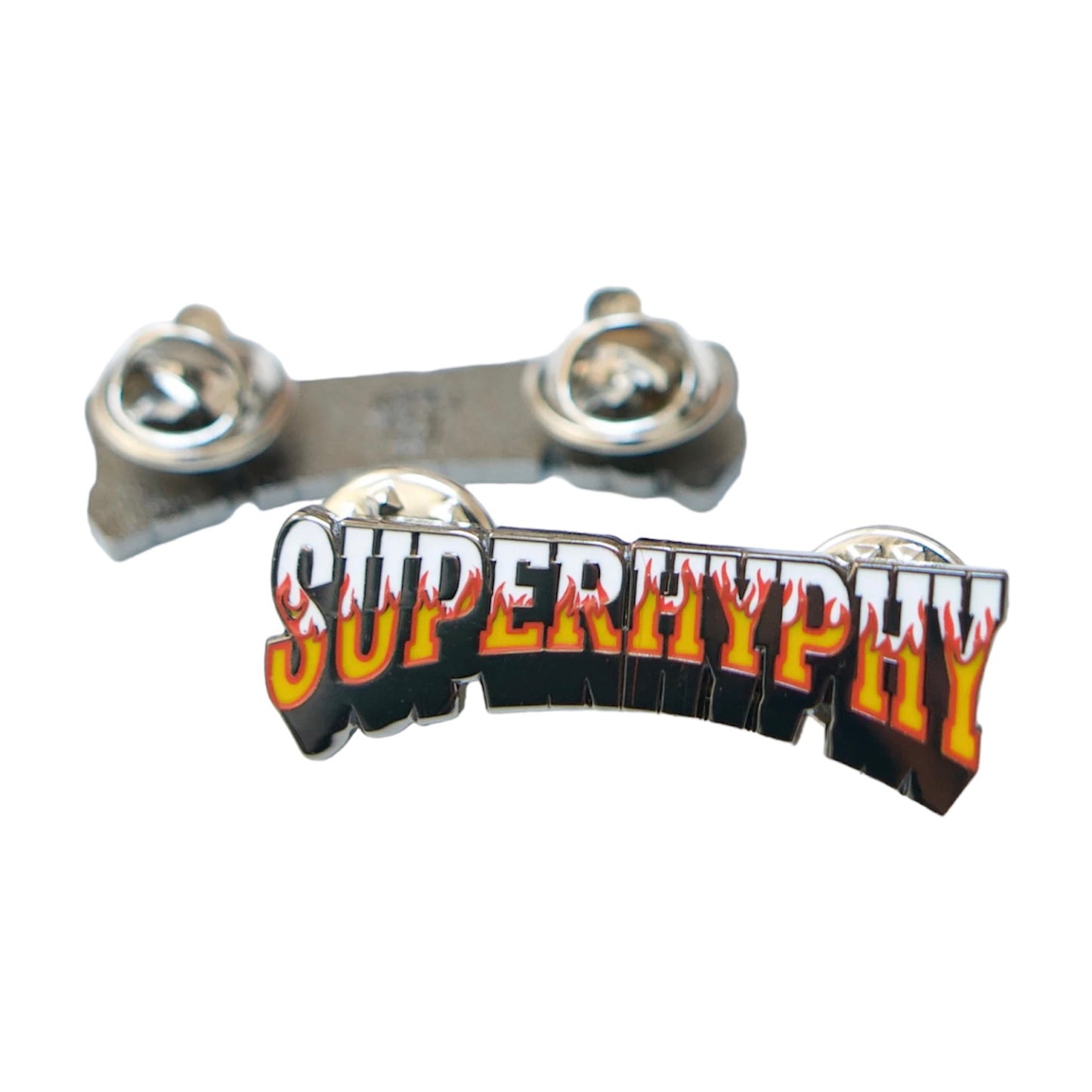 “Flames Superhyphy” Enamel Pin