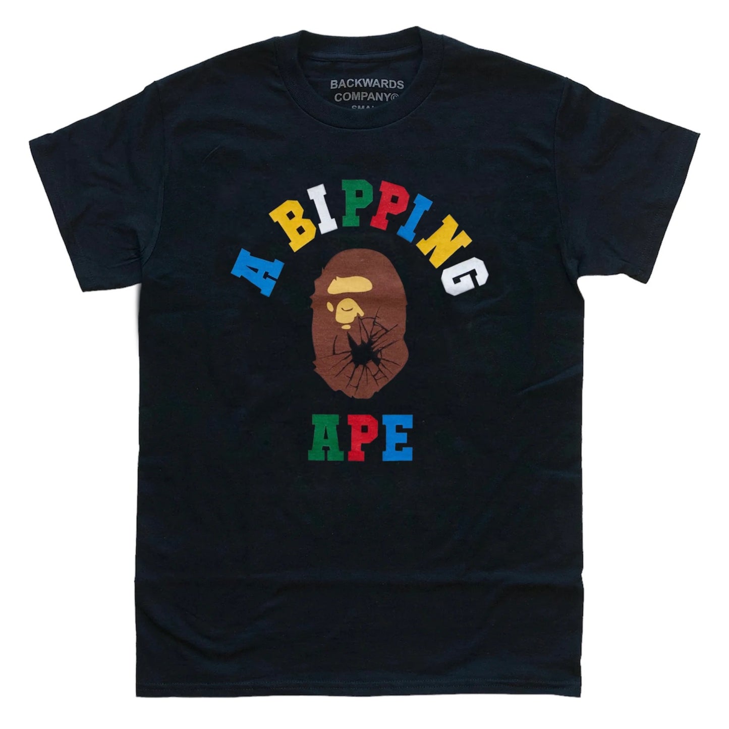 Black “Colorful A Bipping Ape” T-Shirt