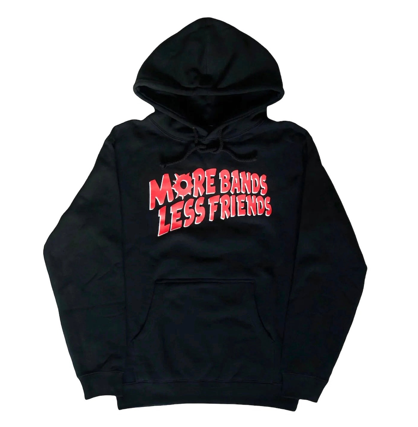 Black "More Bands Less Friends" Hoodie