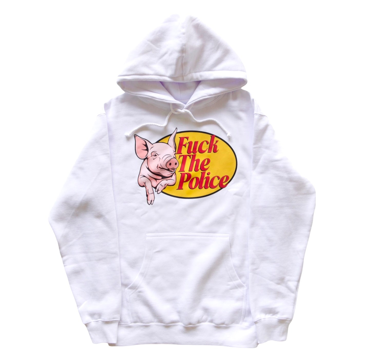 White “Fuck The Police” Hoodie