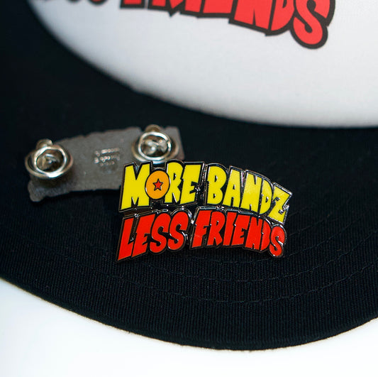 Black “More Bandz Less Friends” Trucker Cap