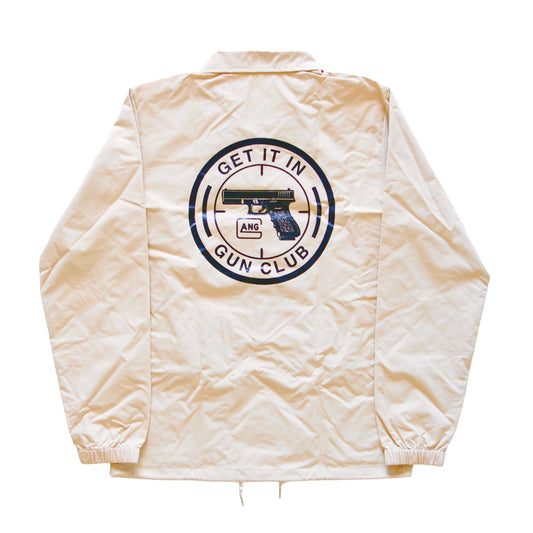 Khaki “Get It In” Windbreaker Jacket