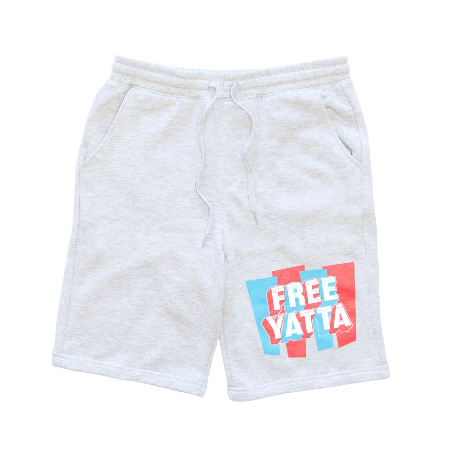Heather Gray “Free Yatta” Fleece Shorts
