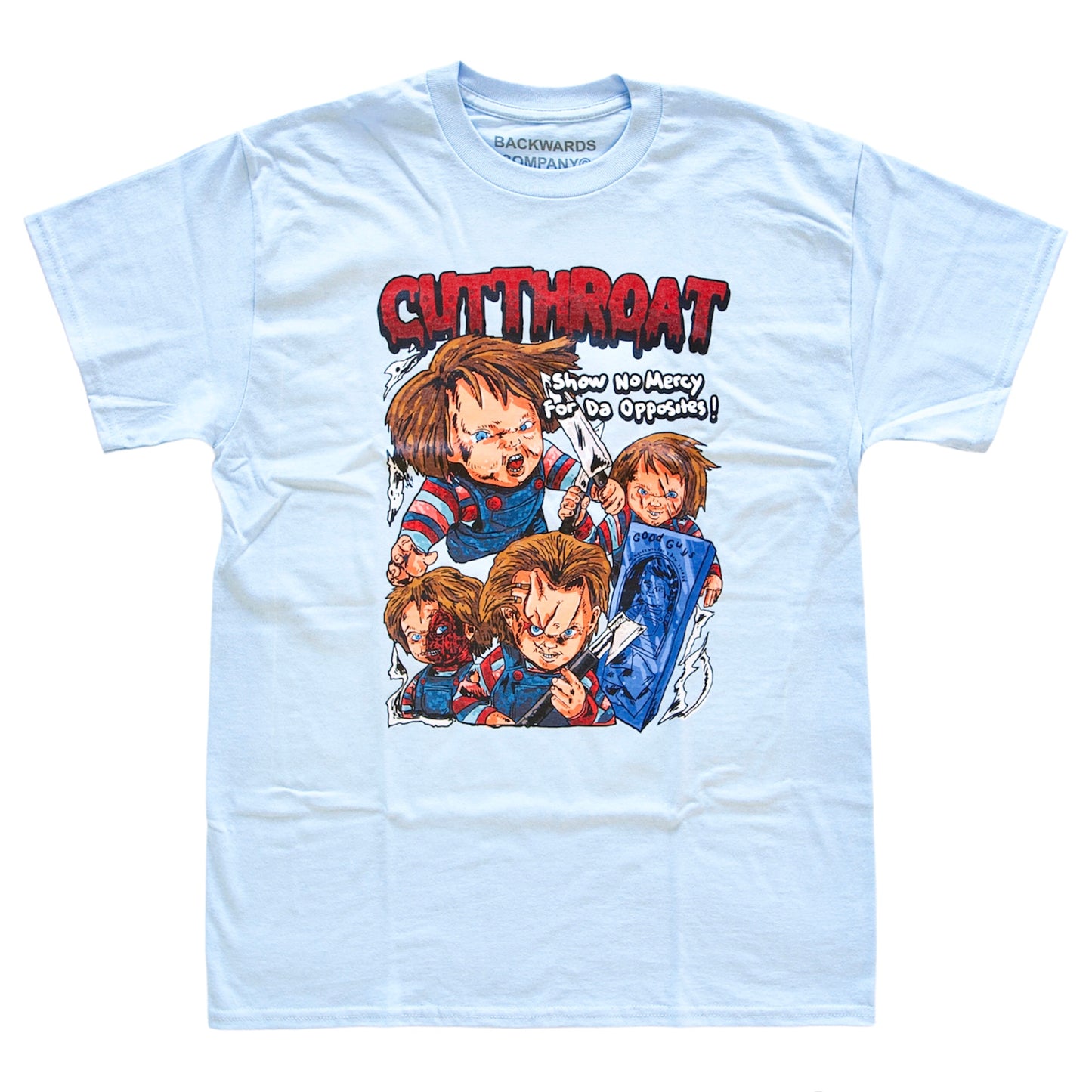 Baby Blue “Cutthroat Chucky” T-Shirt