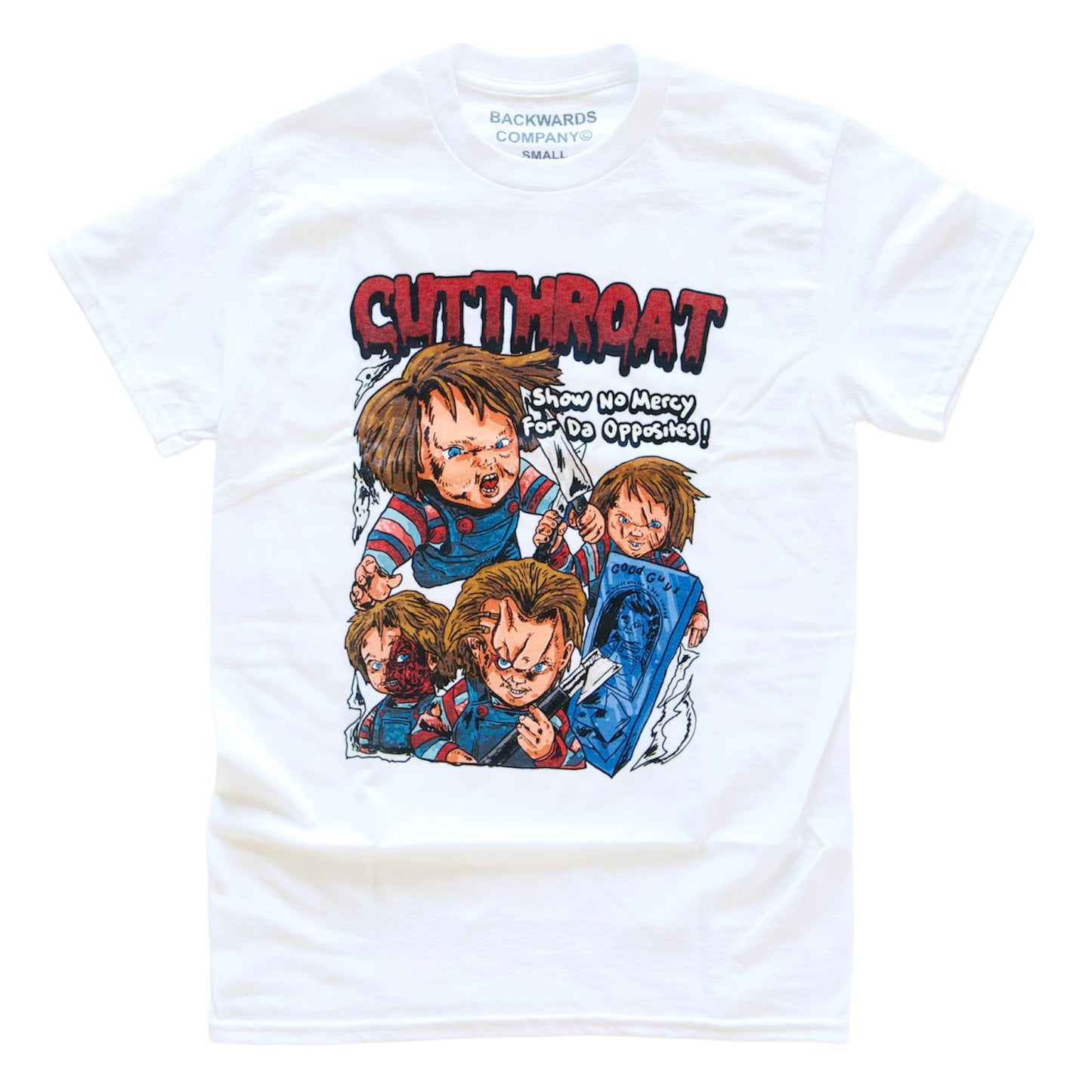 White “Cutthroat Chucky” T-Shirt